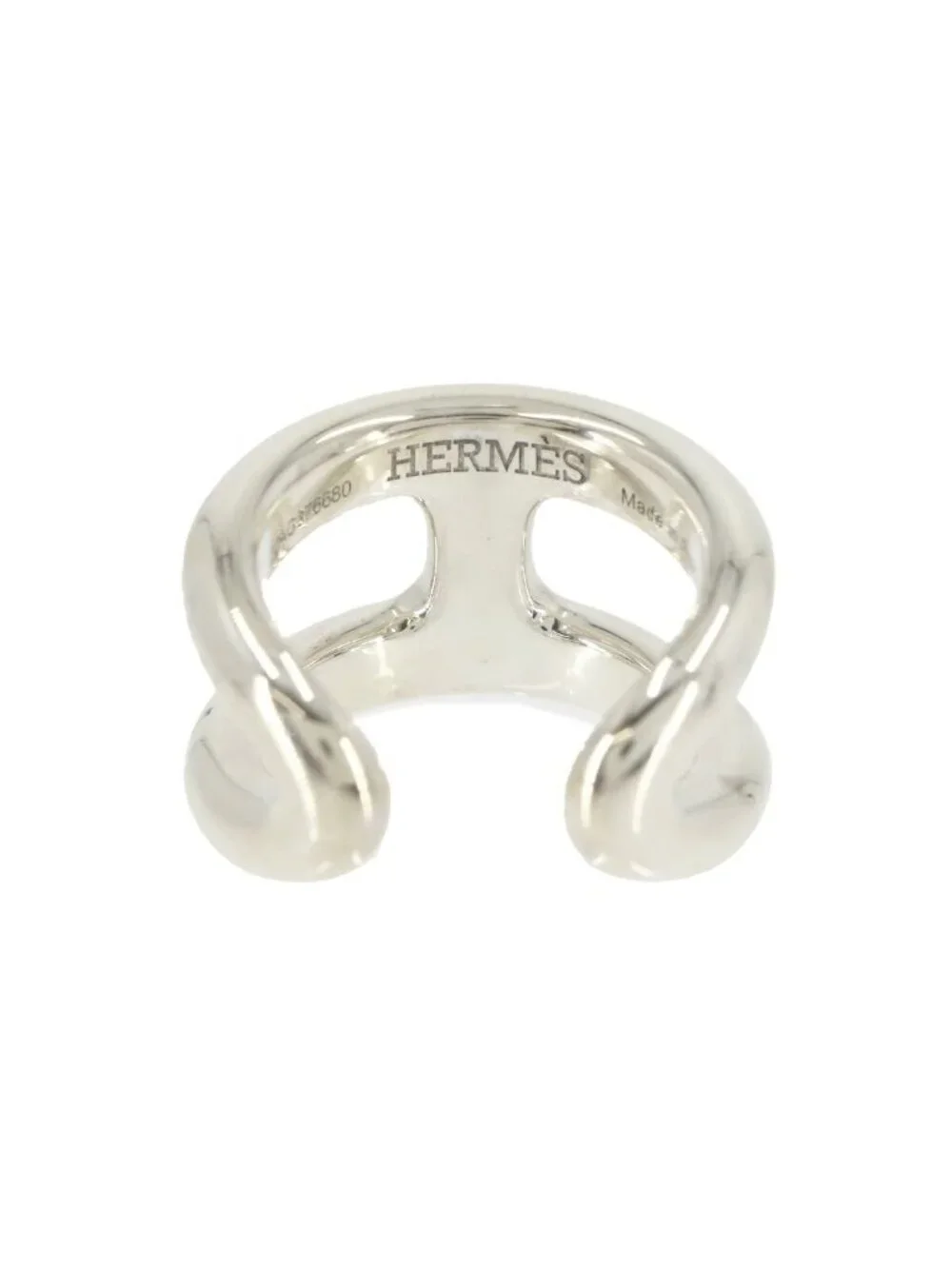 Hermes Osmose PM 50 Ring 925 Sterling Silver